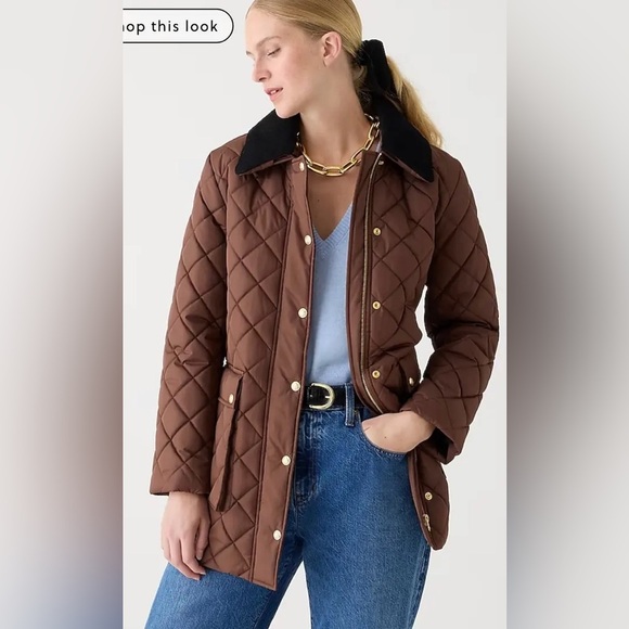 J Crew Petite heritage quilted Barn Jacket™ with PrimaLoft BT831 - Picture 1 of 4